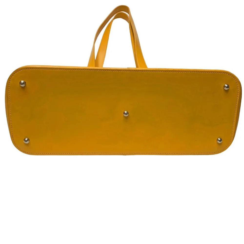 JACK GEORGES Milano Madison‎ Avenue Mustard Leather Large Business Tote
